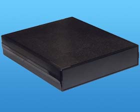 11.8  X 9.3 X 2.2 BLACK INSTRUMENT CASE